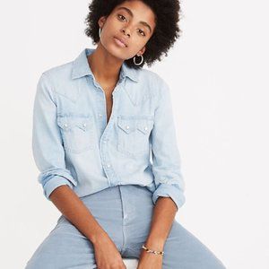 Madewell Denim Western Shirt | Size: XS